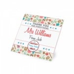 Personalised Thank You Teachnig Assistant Glass Coaster Gift